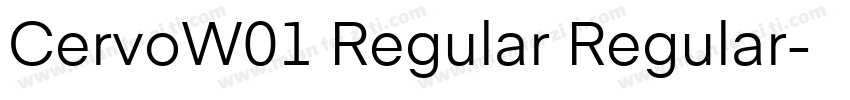 CervoW01 Regular Regular字体转换